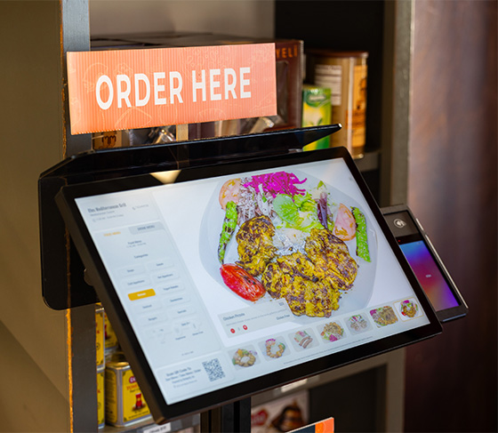 stand ordering kiosk